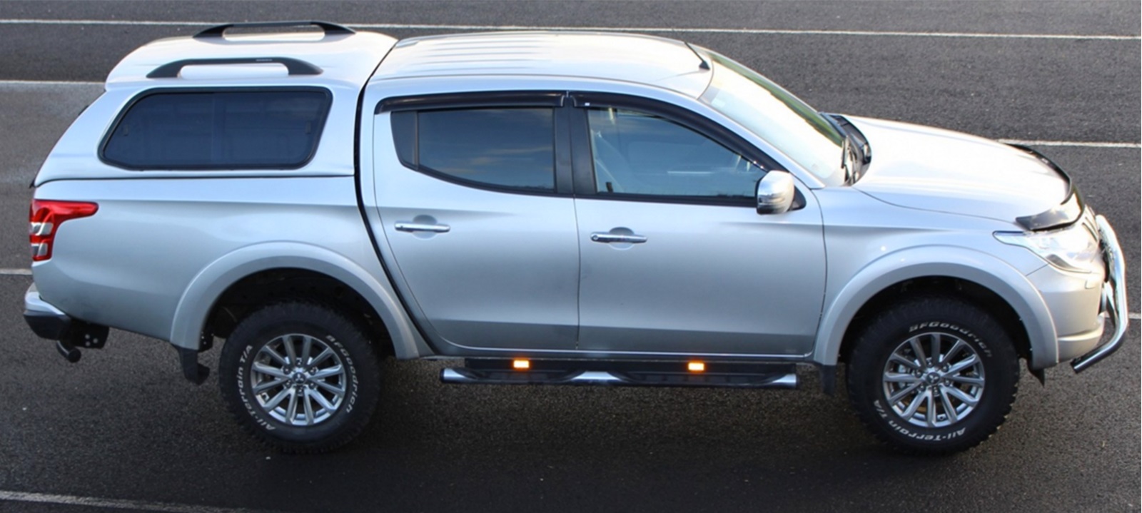 Hard Top Sline Gls Mitsubishi L200/fiat Fullback Double Cabine 2016+ Avec Vitres Argent U25