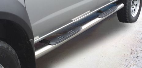 Tubes Marche Pieds Inox Ø76 Nissan Navara Double Cab 2002/2005