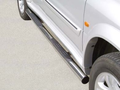 TUBES MARCHE PIEDS INOX Ø 76 SUZUKI GRAND VITARA 2005/2009 5 PORTES 