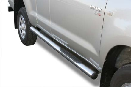TUBES MARCHE PIEDS INOX Ø 76 TOYOTA VIGO XTRA CAB 2006/2011