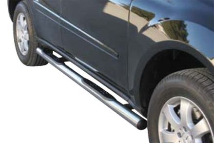 Tubes Marche Pieds Inox Ø76 Mercedes Ml 2006+