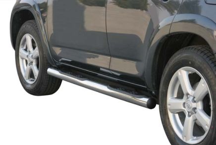 TUBES MARCHE PIEDS INOX Ø 76 TOYOTA RAV 4 2006/2009