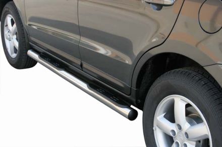Tubes Marche Pieds Inox Ø76 Hyundai Santa Fe 2006/2010