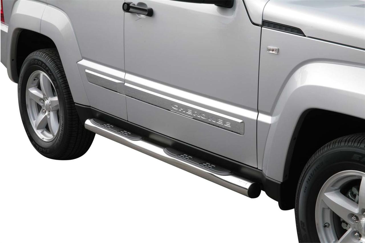 Tubes Marche Pieds Inox Ø76 Jeep Cherokee 2008+