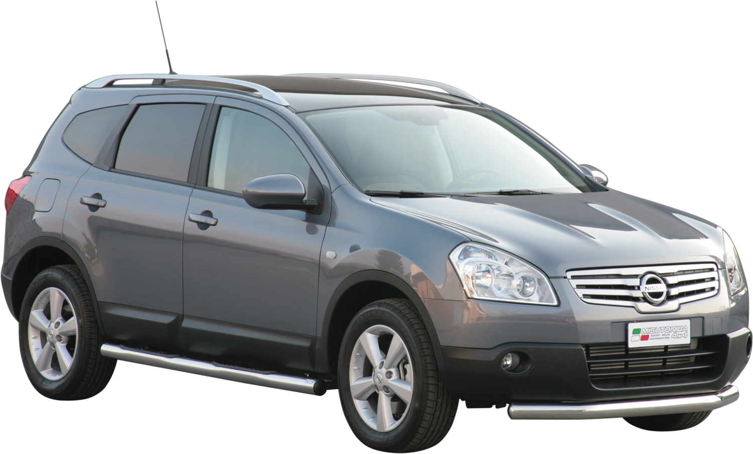 Tubes Marche Pieds Inox Ø76 Nissan Qashqai +2 2007+