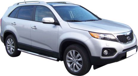 TUBES MARCHE PIEDS INOX Ø 76 KIA SORENTO 01.2010/09.2012