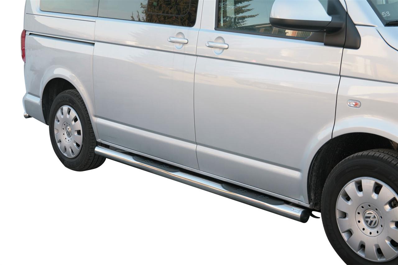 TUBES MARCHE PIEDS INOX  Ø 76 VOLKSWAGEN TRANSPORTER T5