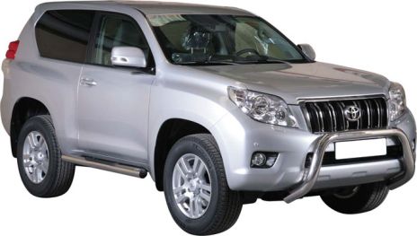 TUBES MARCHE PIEDS INOX  Ø 76 TOYOTA LC150 3 PORTES 2009+