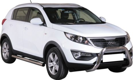TUBES MARCHE PIEDS INOX Ø 76 KIA SPORTAGE 2010+