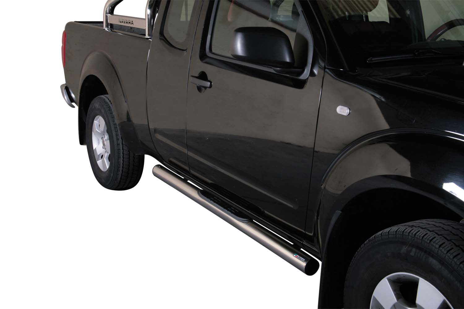TUBES MARCHE PIEDS INOX  Ø 76 NISSAN NAVARA 2005+ KING CAB