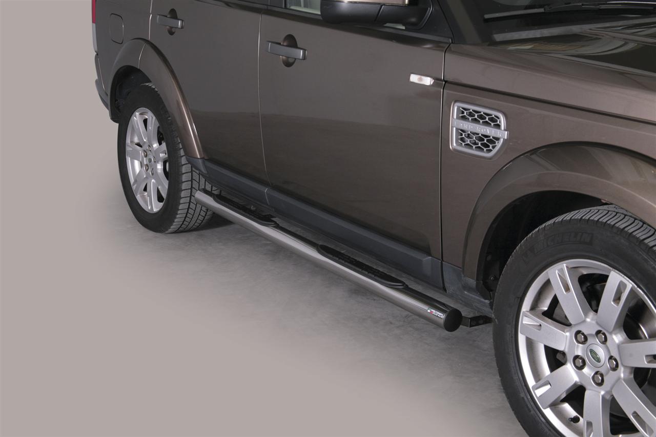 TUBES MARCHE PIEDS INOX Ø 76 LANDROVER DISCOVERY 4 2012+