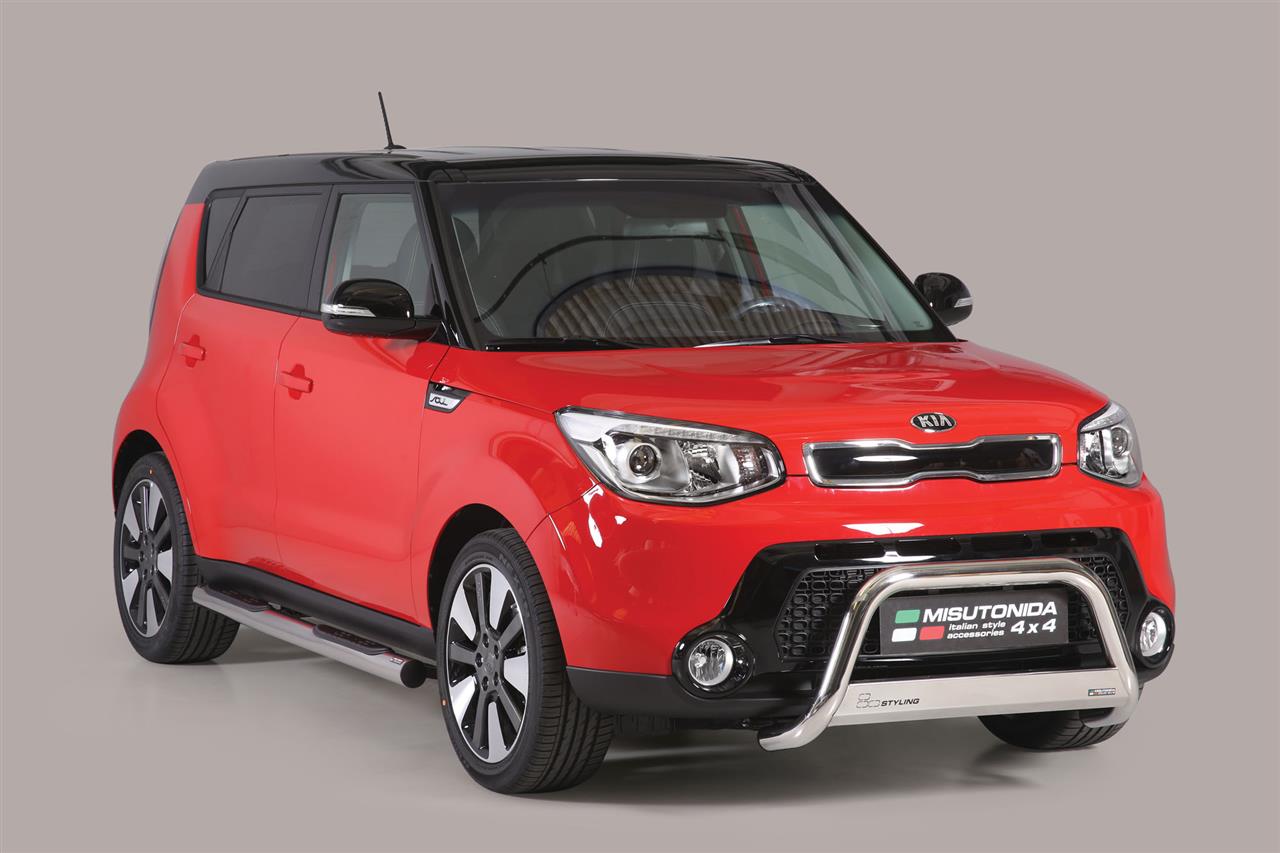 Tubes Marche Pieds Inox Ø76 Kia Soul 2014+