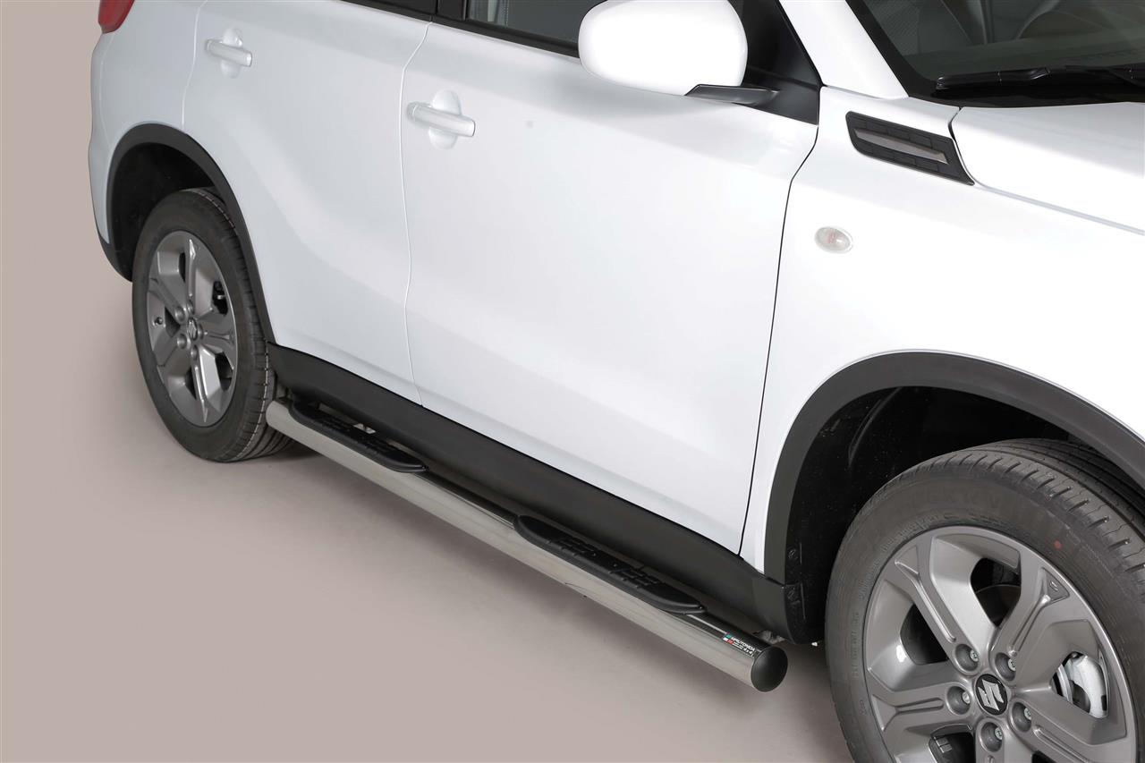 TUBES MARCHE PIEDS INOX Ø 76 SUZUKI VITARA 2015+