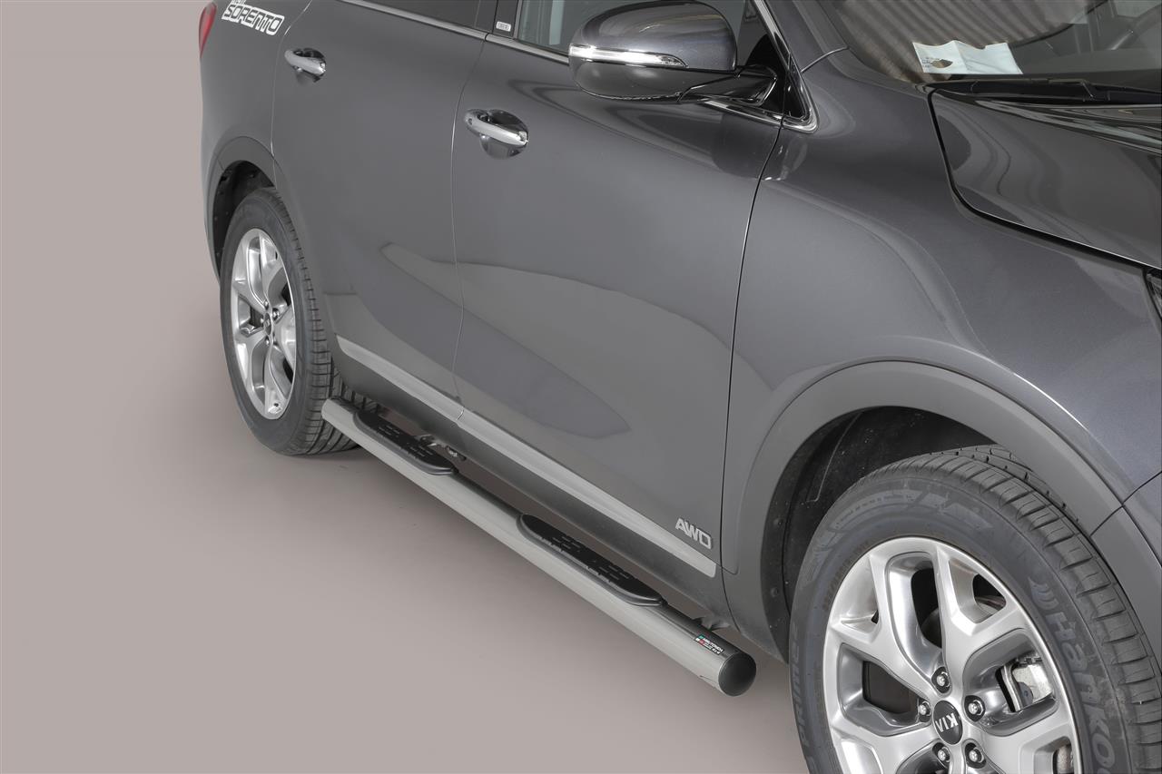 TUBES MARCHE PIEDS INOX Ø 76 KIA SORENTO 2015/2018