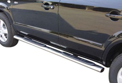 TUBES MARCHE PIEDS OVALE INOX Ø 76 HYUNDAI TUCSON 2004/2015
