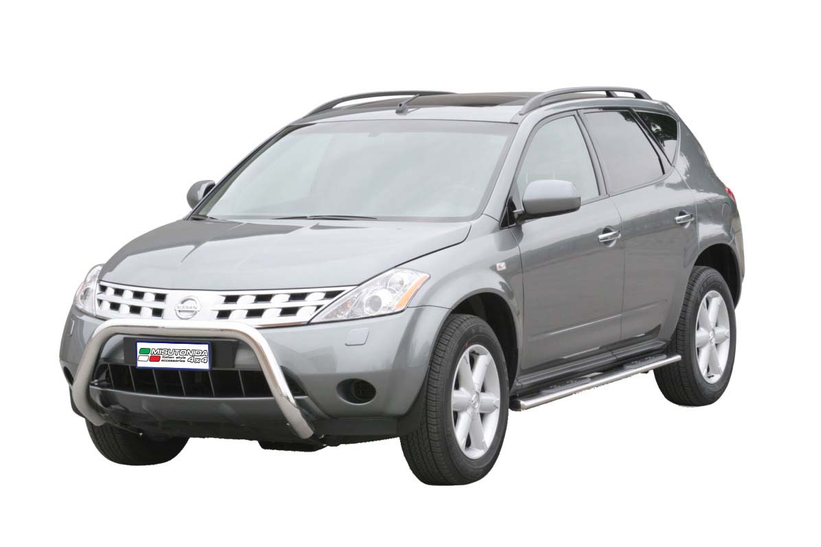 Tubes Marche Pieds Ovale Inox Ø76 Nissan Murano Avant 2008