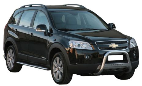 Tubes Marche Pieds Ovale Inox Ø76 Chevrolet Captiva 2006/2010