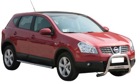 Tubes Marche Pieds Ovale Inox Ø76 Nissan Qashqai 2007+