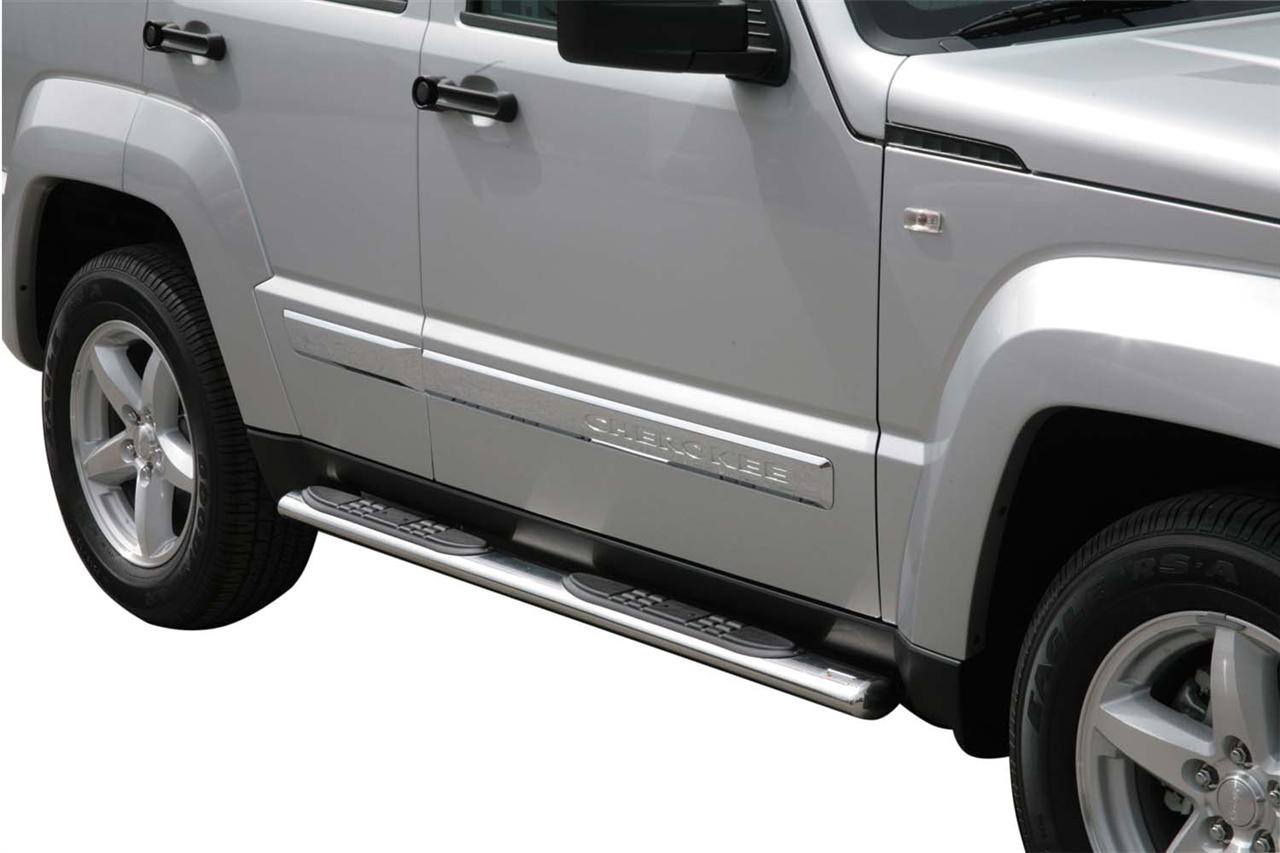 Tubes Marche Pieds Ovale Inox Ø76 Jeep Cherokee 2008/2015