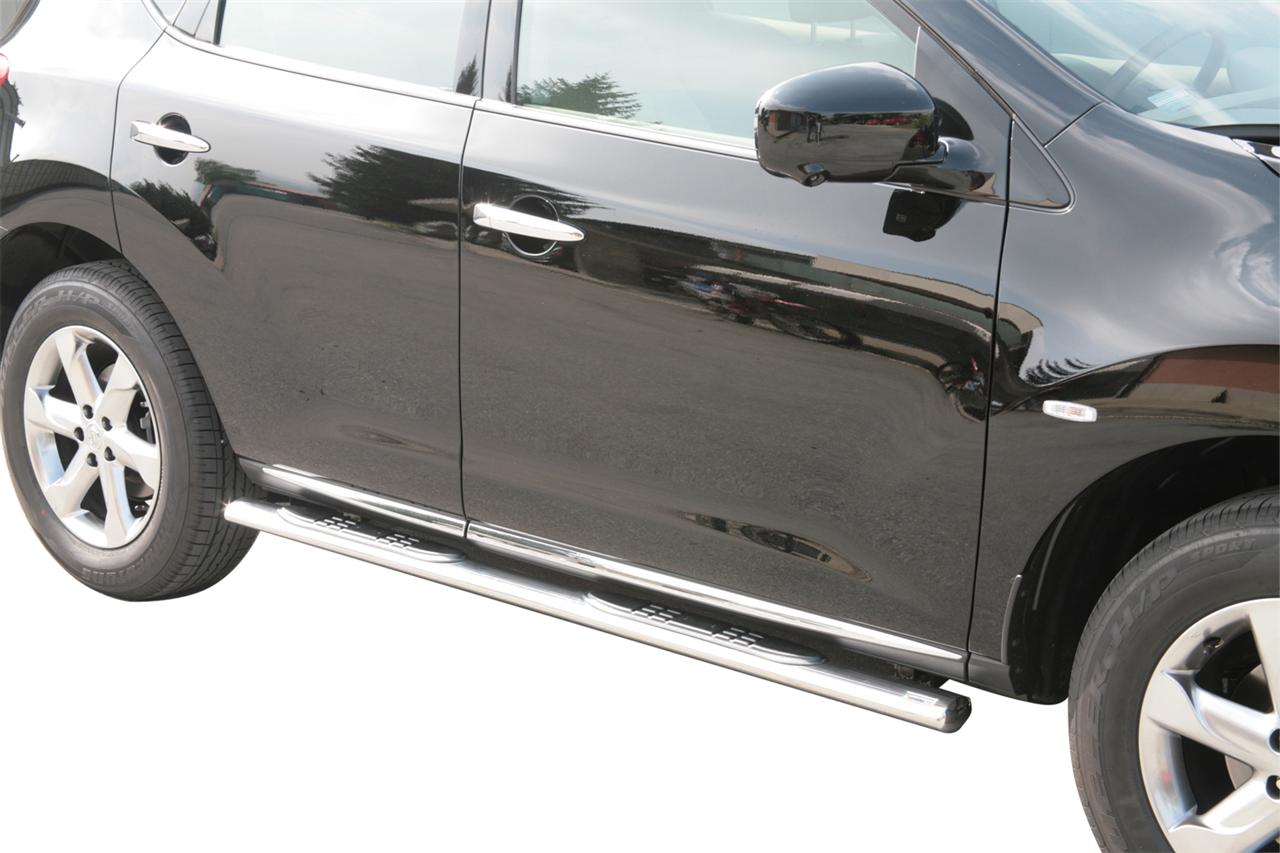 Tubes Marche Pieds Ovale Inox Ø76 Nissan Murano 2008+
