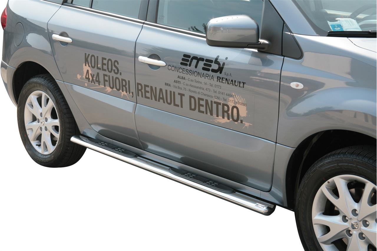 Tubes Marche Pieds Ovale Inox Ø76 Renault Koleos 2008+