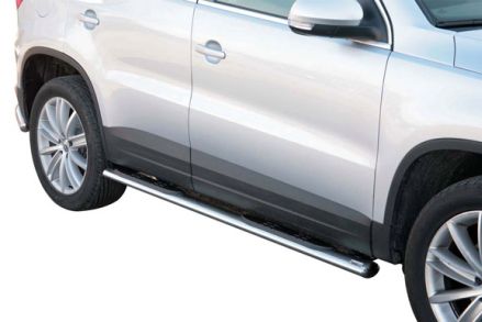 Tubes Marche Pieds Ovale Inox Ø76 Volkswagen Tiguan