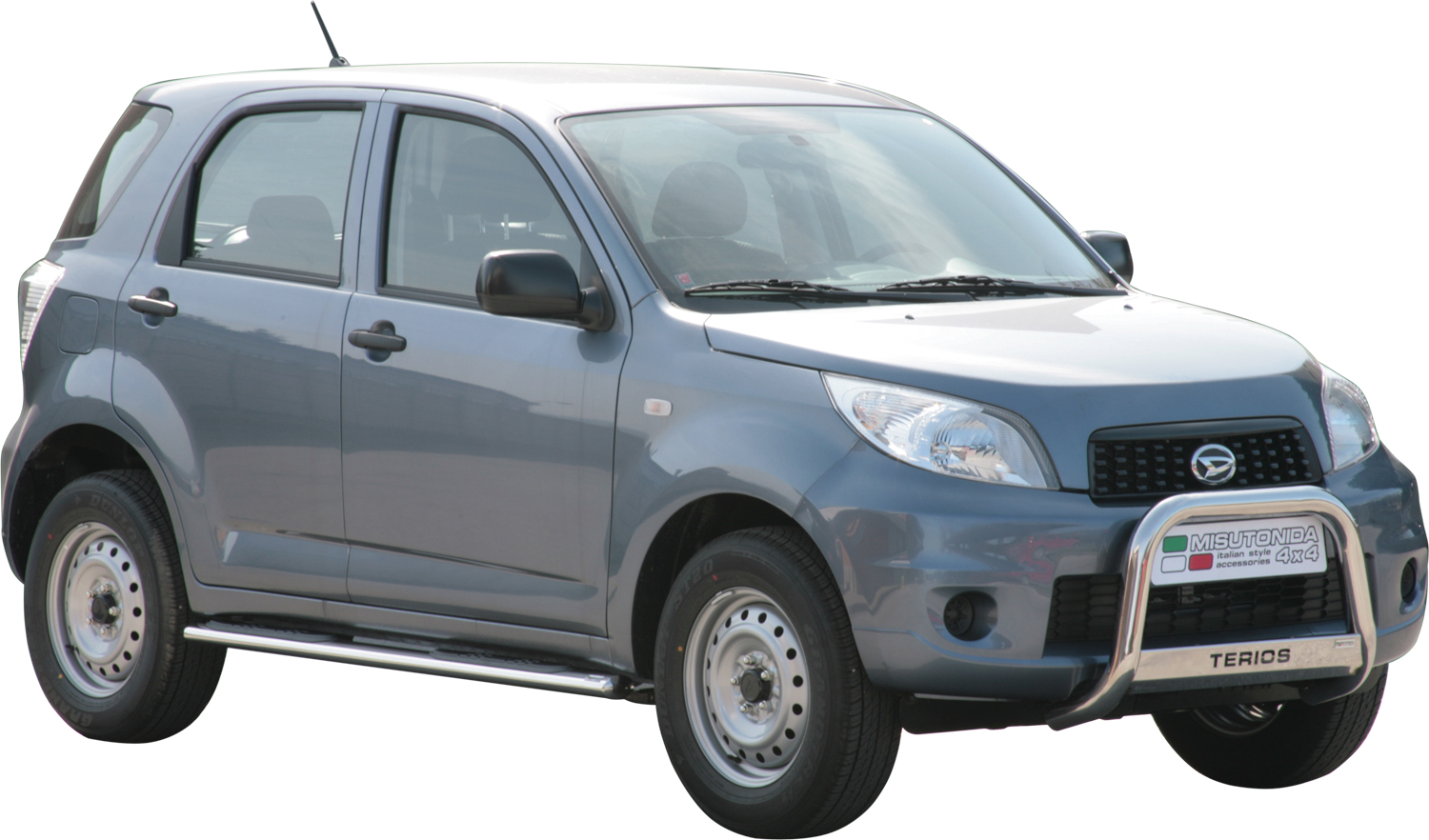 TUBES MARCHE PIEDS OVALE INOX  Ø 76 DAIHATSU TERIOS 2009+ OVERFENDER