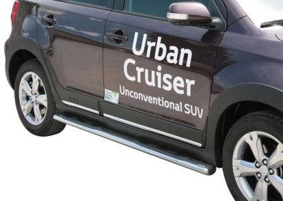 TUBES MARCHE PIEDS OVALE INOX Ø 76 TOYOTA URBAN CRUISER
