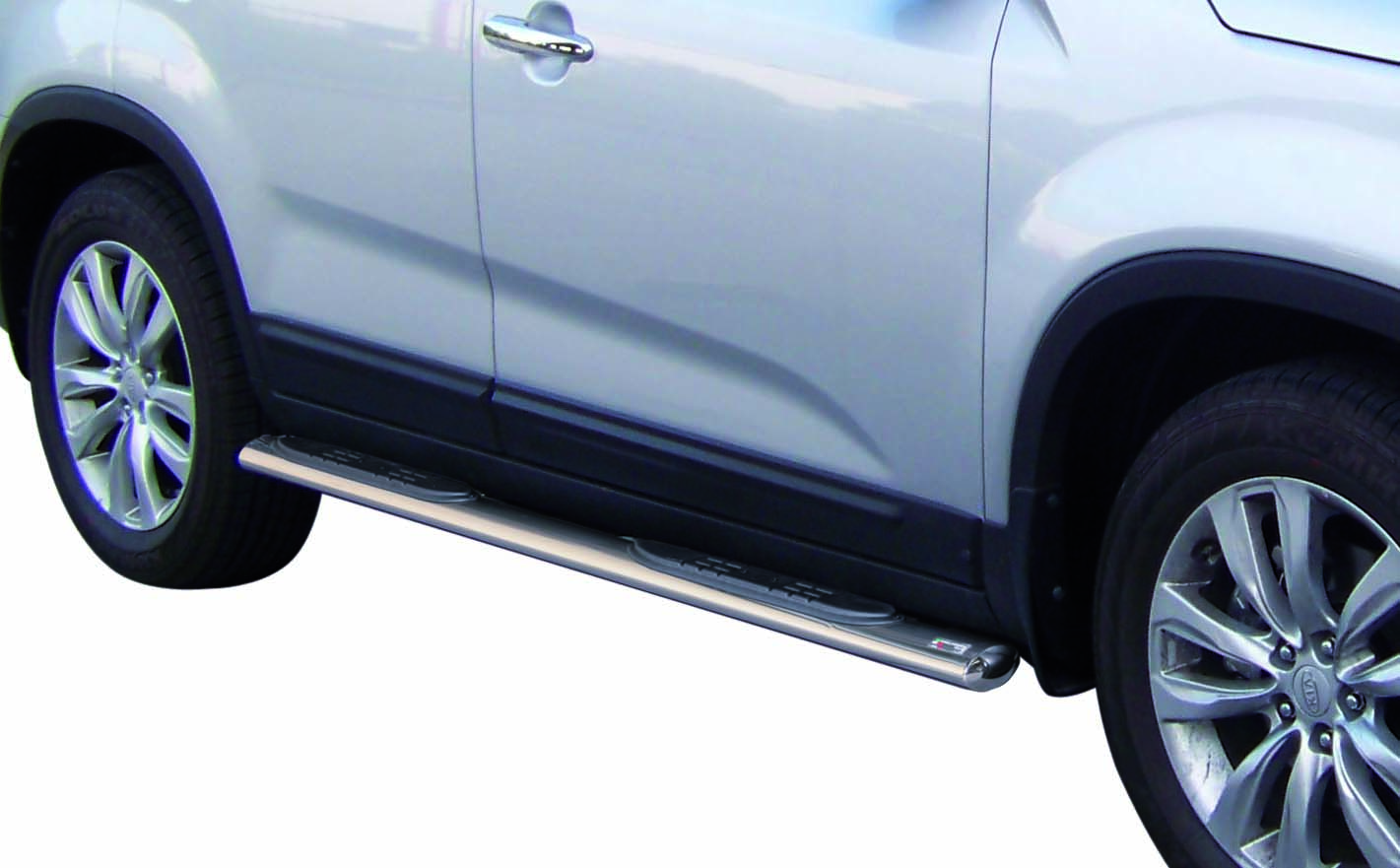 TUBES MARCHE PIEDS OVALE INOX  Ø 76 KIA SORENTO 2009+