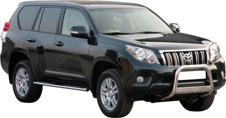 TUBES MARCHE PIEDS OVALE INOX Ø 76 TOYOTA LC150 5 PORTES 2009+