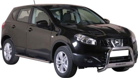 TUBES MARCHE PIEDS OVALE INOX Ø 76 NISSAN QASHQAI 2010/2013