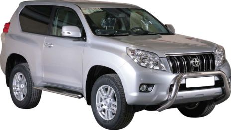 TUBES MARCHE PIEDS OVALE INOX  Ø 76 TOYOTA LC150 3 PORTES 2009+