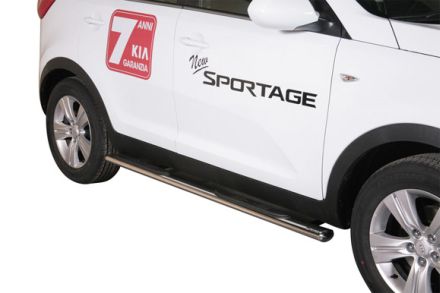 TUBES MARCHE PIEDS OVALE INOX Ø 76 KIA SPORTAGE 2010+