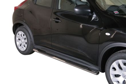 TUBES MARCHE PIEDS OVALE INOX  Ø 76 NISSAN JUKE 2010+