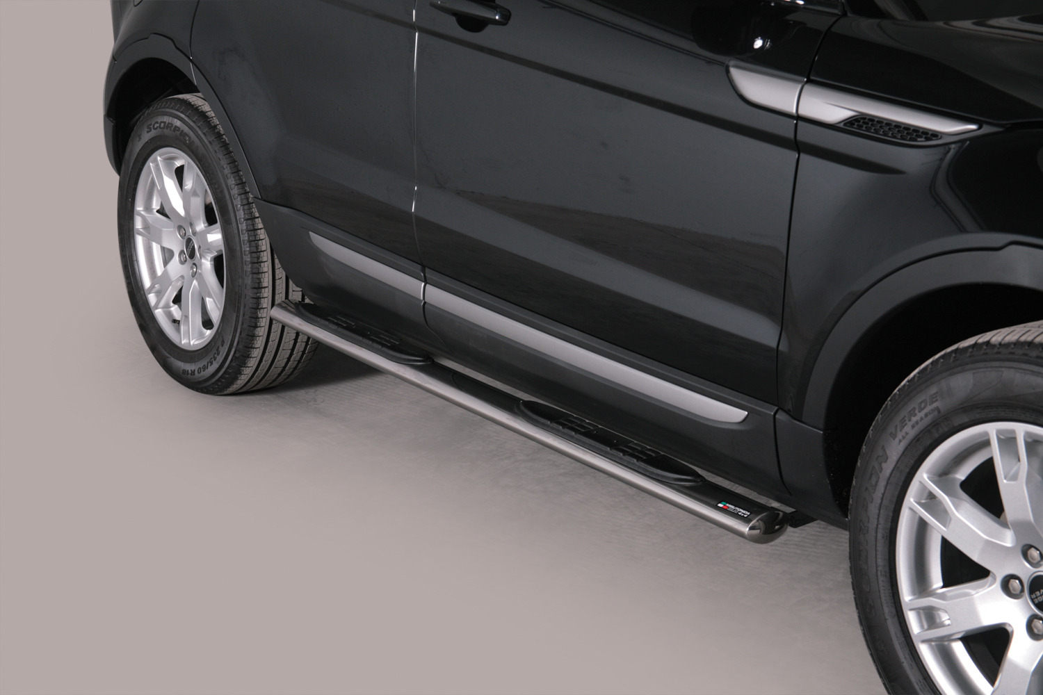 TUBES MARCHE PIEDS OVALE INOX  Ø 76 RANGE ROVER EVOQUE 2012+