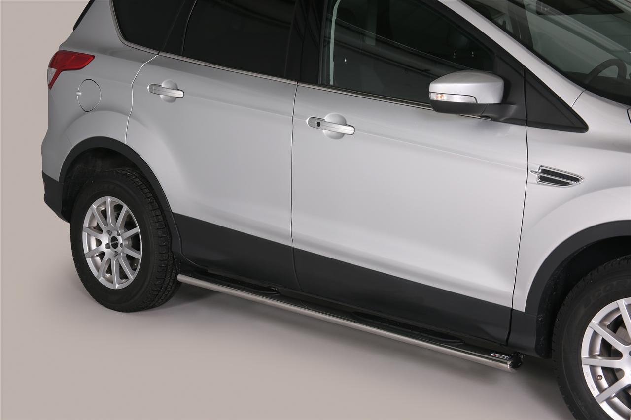 TUBES MARCHE PIEDS OVALE INOX Ø 76 FORD KUGA 2013+