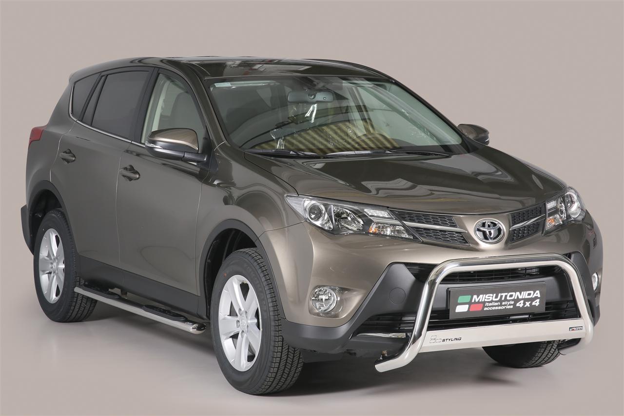 TUBES MARCHE PIEDS OVALE INOX Ø 76 TOYOTA RAV4 2013+