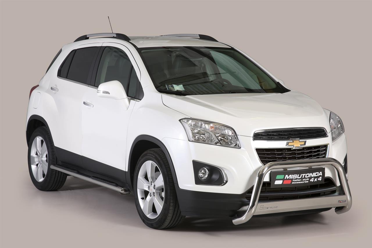 TUBES MARCHE PIEDS OVALE INOX Ø 76 CHEVROLET TRAX 2013+