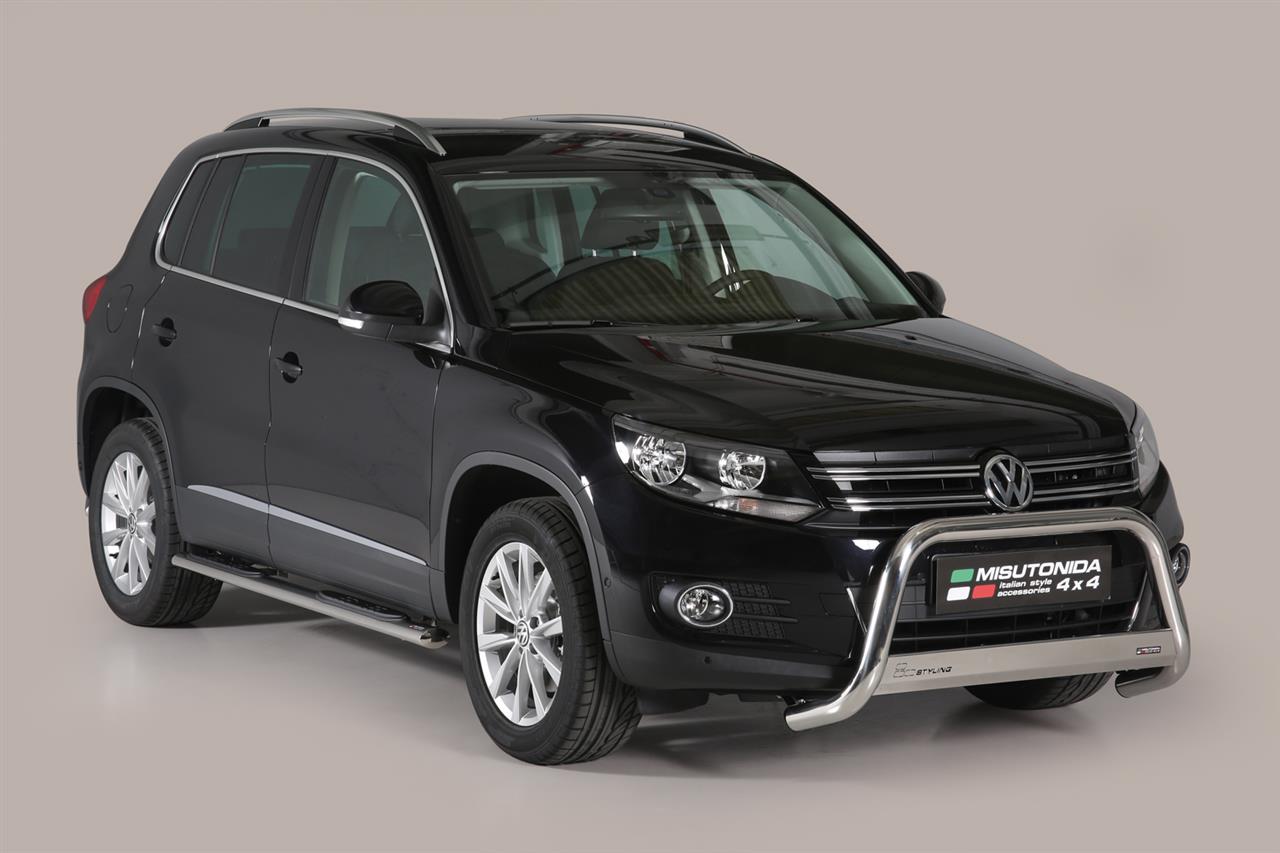 Tubes Marche Pieds Ovale Inox Ø76 Volkswagen Tiguan 2011+