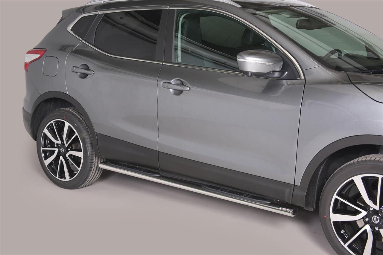 TUBES MARCHE PIEDS OVALE INOX Ø 76 NISSAN QASHQAI 5P 2014+