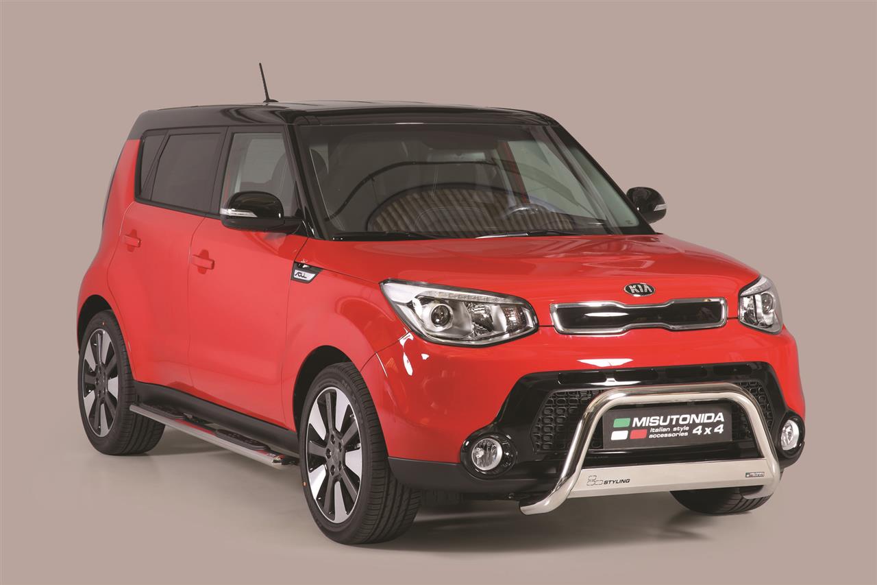 Tubes Marche Pieds Ovale Inox Ø76 Kia Soul 2014+