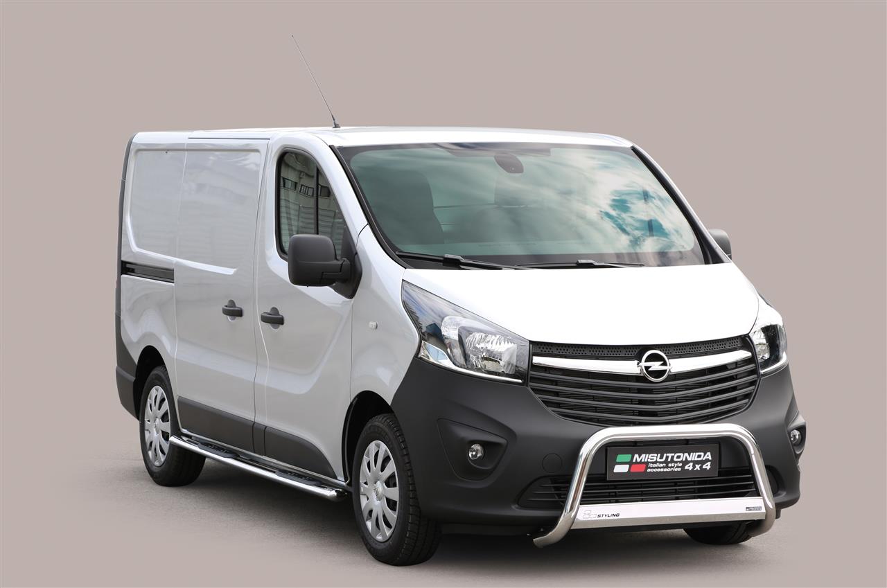 TUBES MARCHE PIEDS OVALE INOX Ø 76 OPEL VIVARO L1 14+