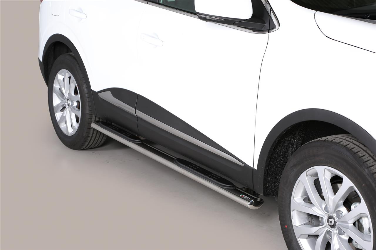 TUBES MARCHE PIEDS OVALE INOX Ø 76 RENAULT KADJAR 2015/2018
