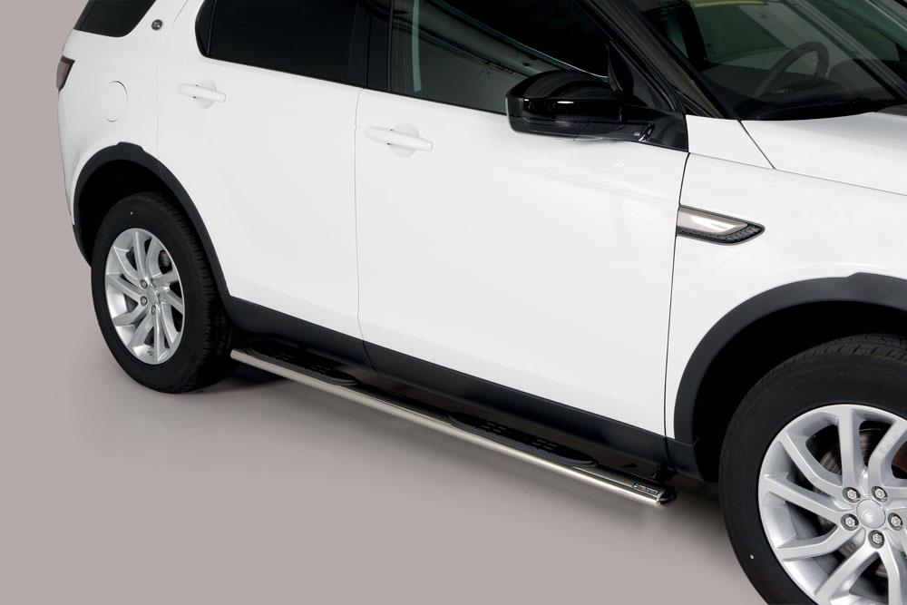 TUBES MARCHE PIEDS OVALE INOX Ø 76 LAND ROVER DISCOVERY SPORT 5 2018+