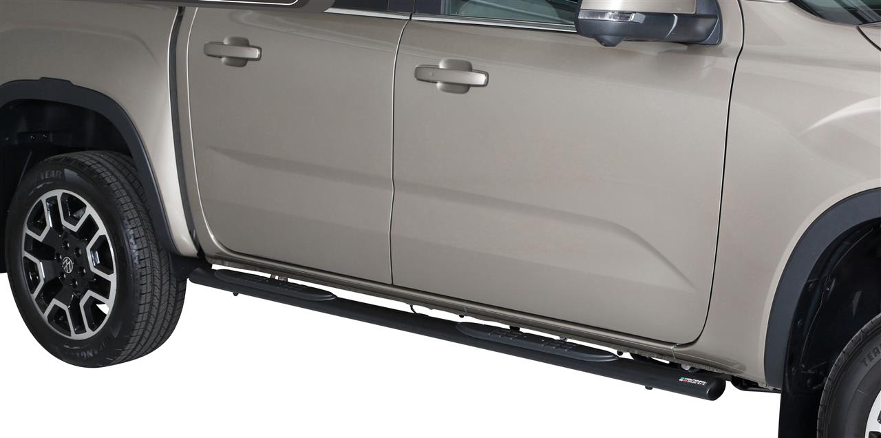 MARCHE PIEDS OVALE NOIR Ø76 VOLKSWAGEN AMAROK 2023+ DOUBLE CABINE