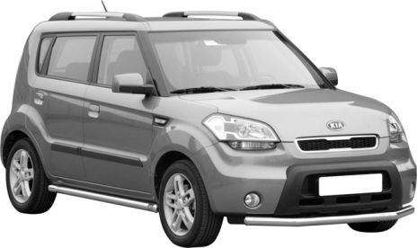 Tube De Protection Avant Ø63 Kia Soul 2009+ (Large Bar)