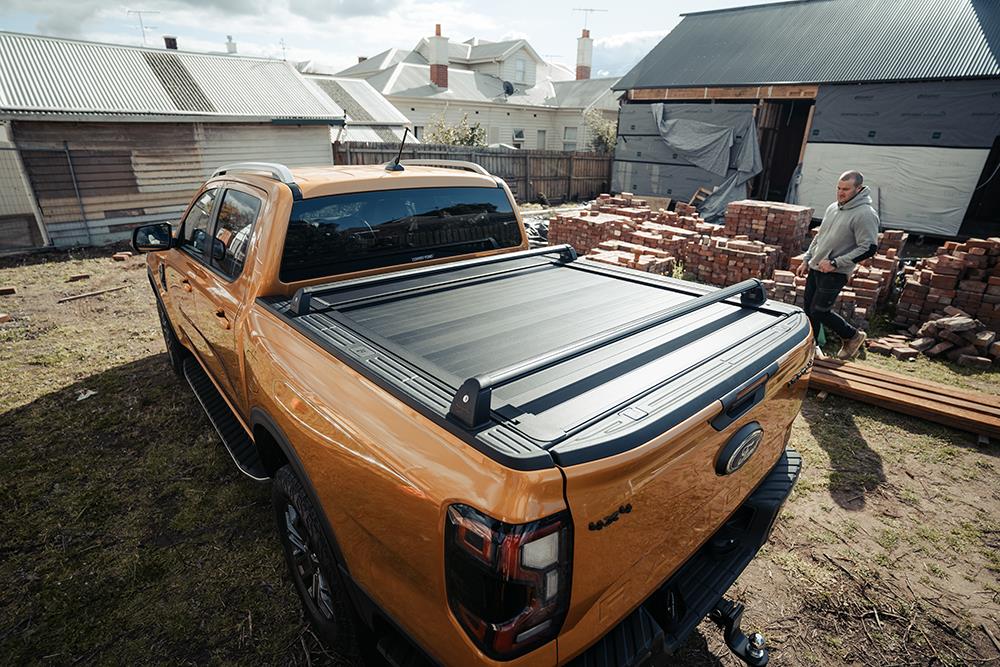 BARRE DE TOIT SUR RAILS MTR NOIR FORD RANGER/ VOLKSWAGEN AMAROK 2023+