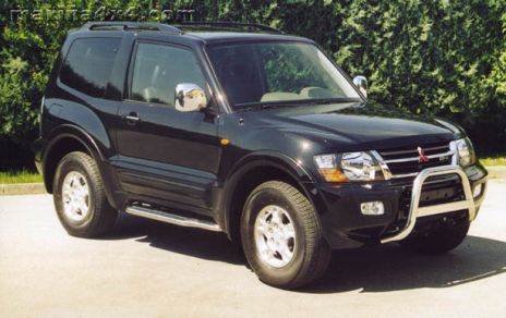 Marche-Pieds Inox Ø50 Mitsubishi Pajero 3 Portes 2000/2007