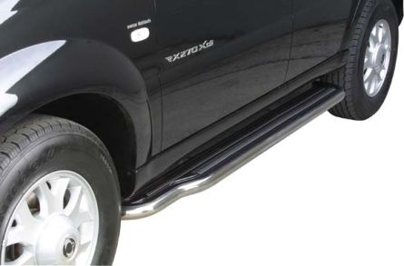 Marche-Pieds Inox Ø50 Ssangyong Rexton 2004/2006 / Rexton W 2013+