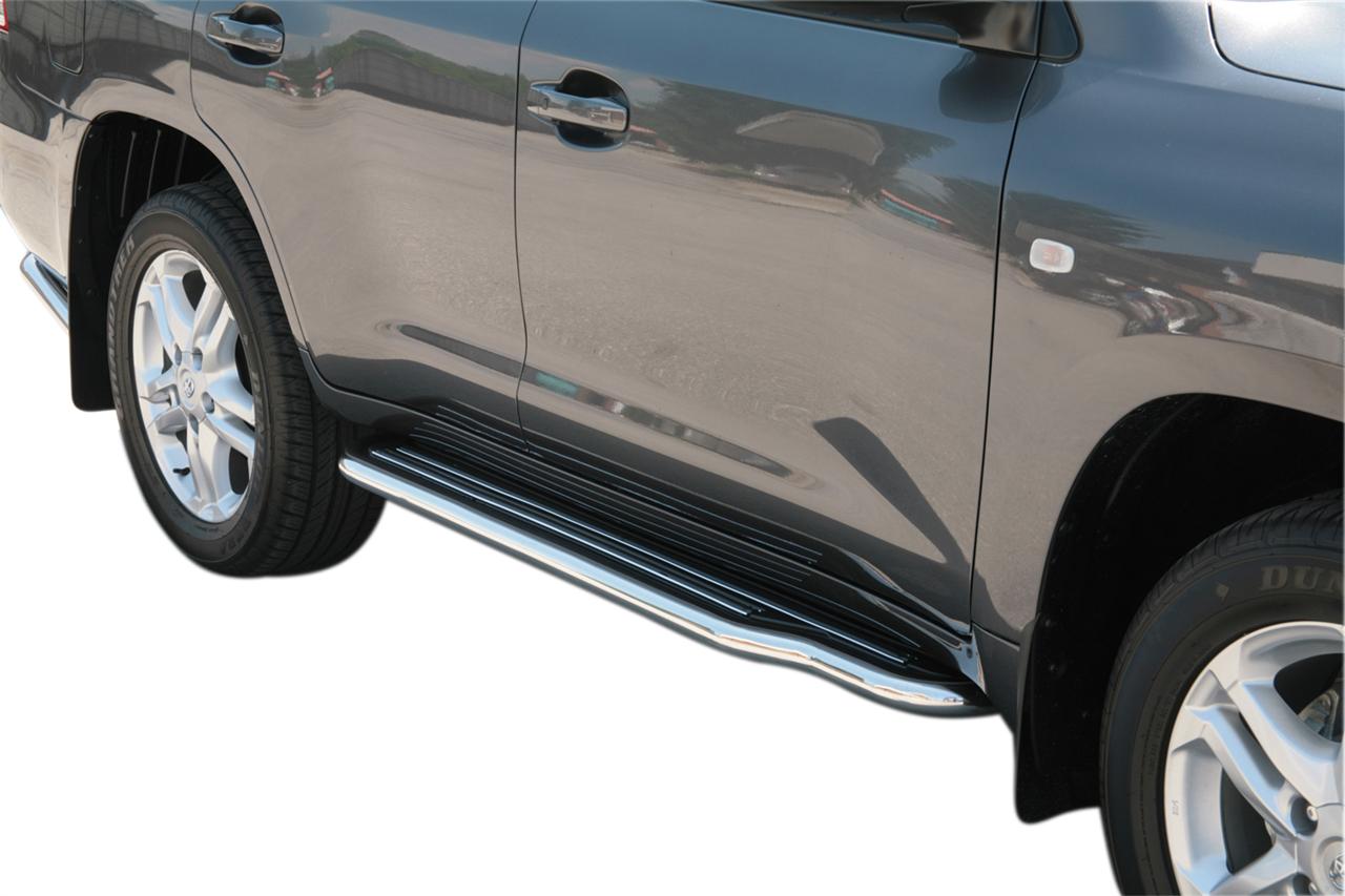 MARCHE-PIEDS INOX Ø50 TOYOTA LC200 V8 2008+